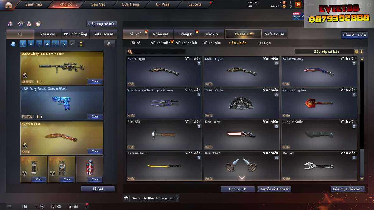 shop acc cf uy tin gia re
